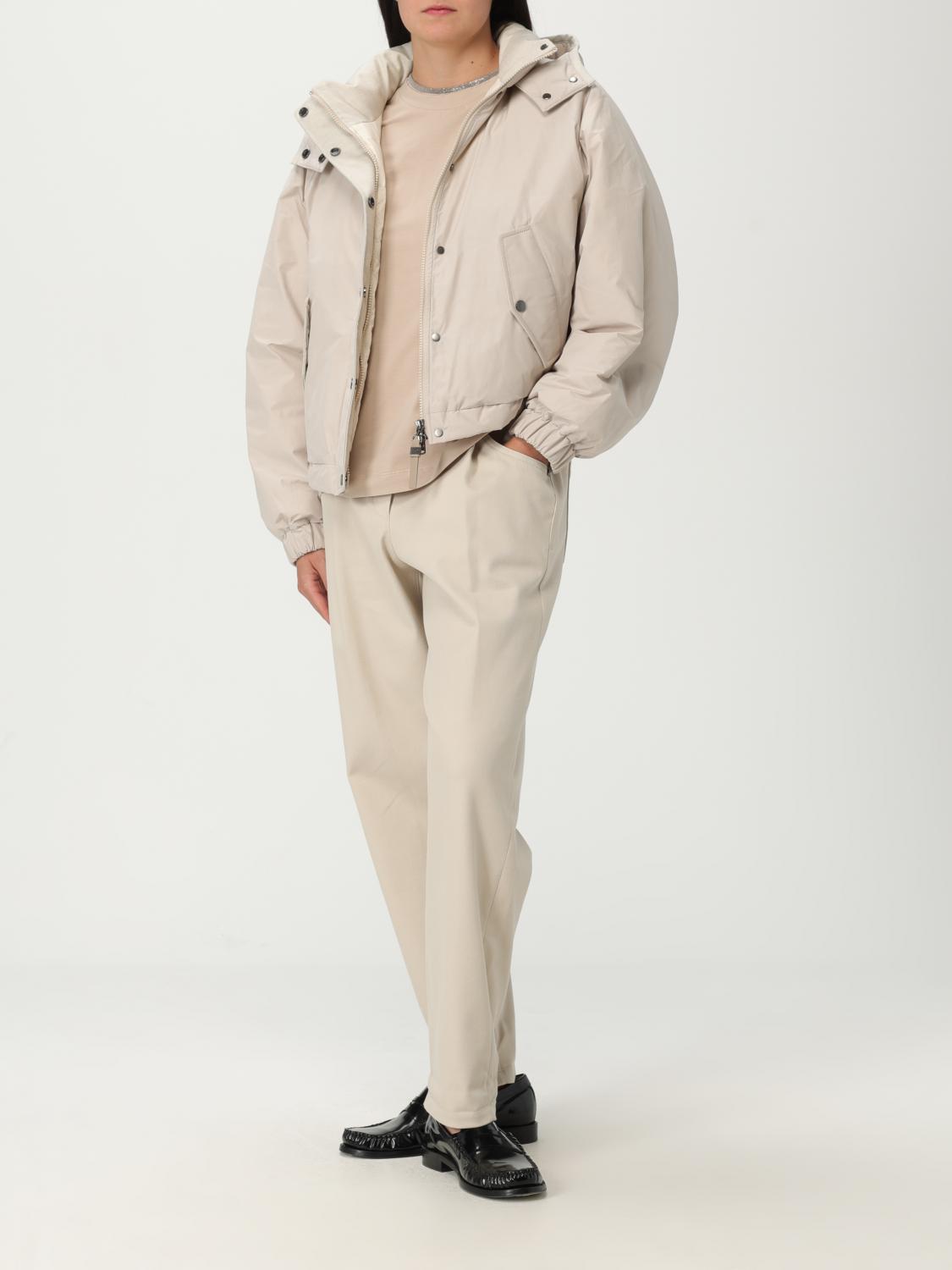 Tシャツ・カットソー BRUNELLO CUCINELLI Woman T-Shirt Beige MPT18BD200 C8539 Brunello Cucinelli T Shirt Woman Beige – Modishus