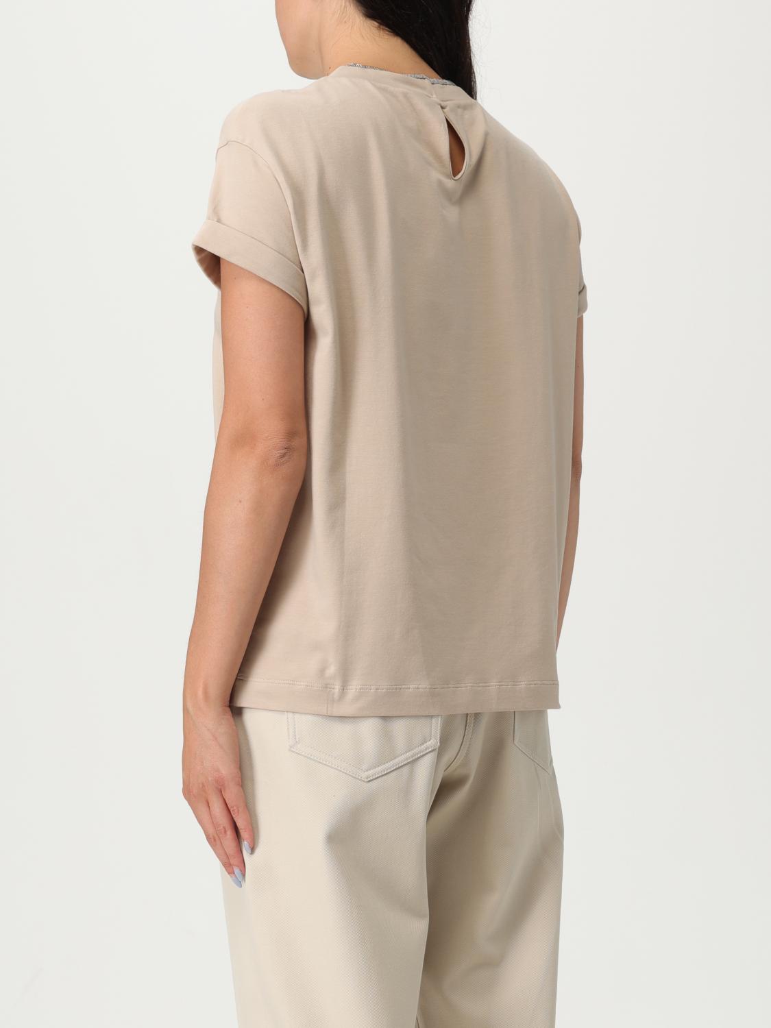 Brunello Cucinelli T Shirt Woman Beige – Modishus