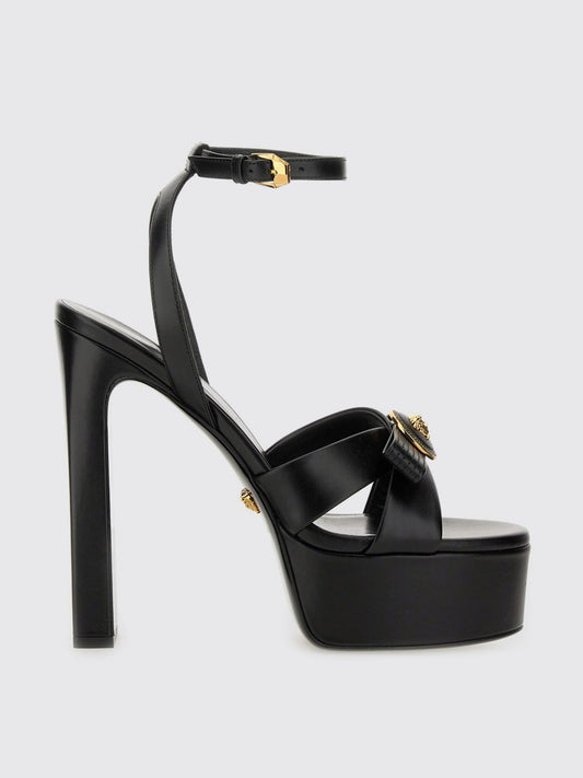 Versace Heeled Sandals Woman Black
