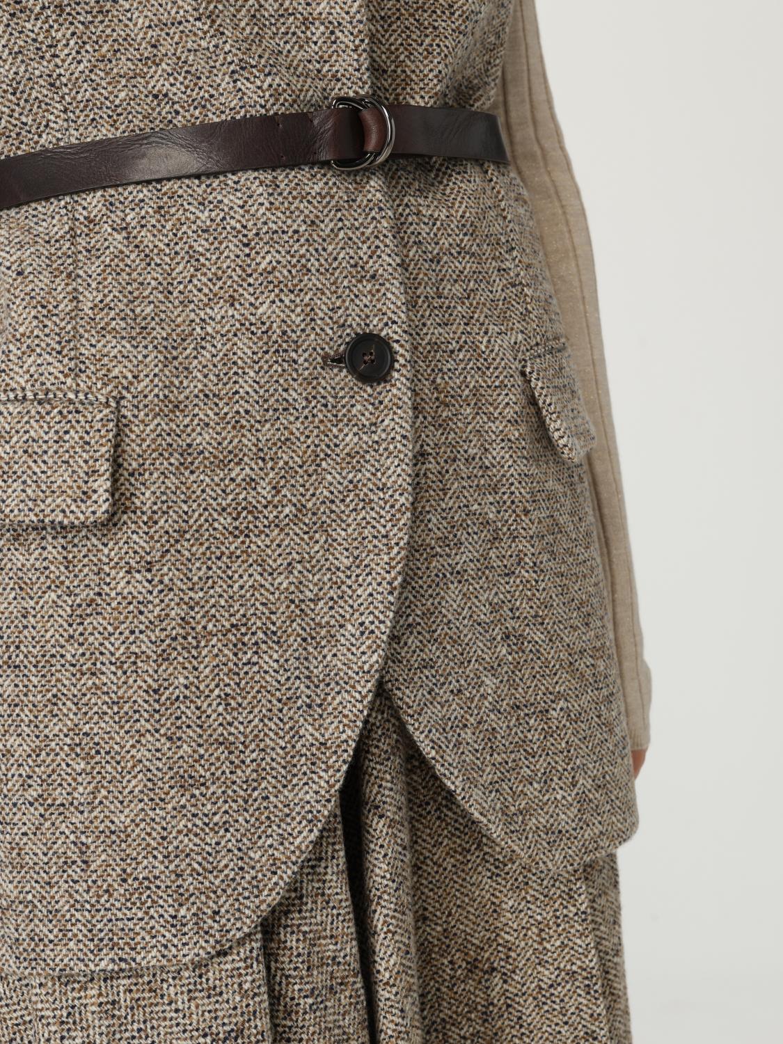 アウターその他 BRUNELLO CUCINELLI Woman Blazer Ocher MG5307497 C6286 Brunello Cucinelli Blazer Woman Ocher – Modishus