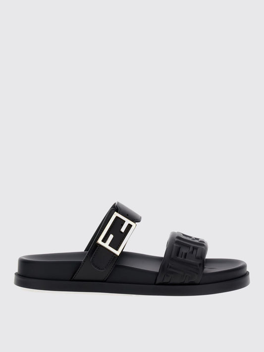 Fendi Flat Sandals Woman Black