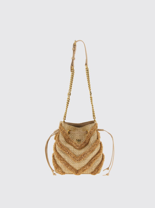 Pinko Shoulder Bag Woman Beige