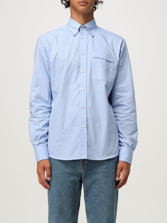 Valentino Shirt Men Gnawed Blue