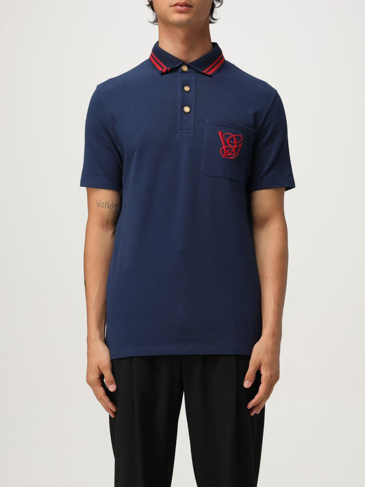 Valentino Polo Shirt Men Blue