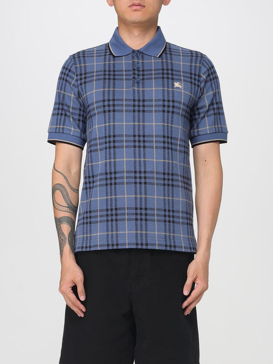 Burberry Polo Shirt Men Blue