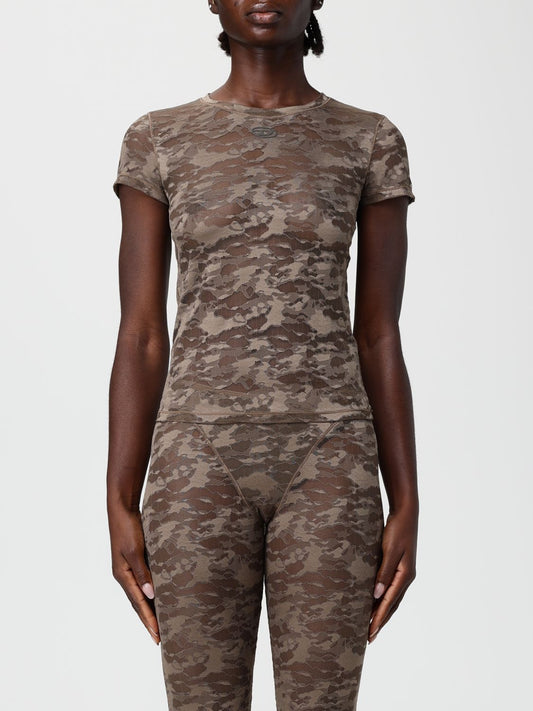 Diesel T Shirt Woman Brown