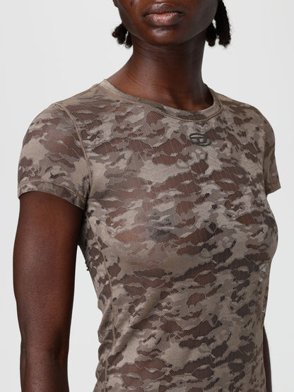 Diesel T Shirt Woman Brown