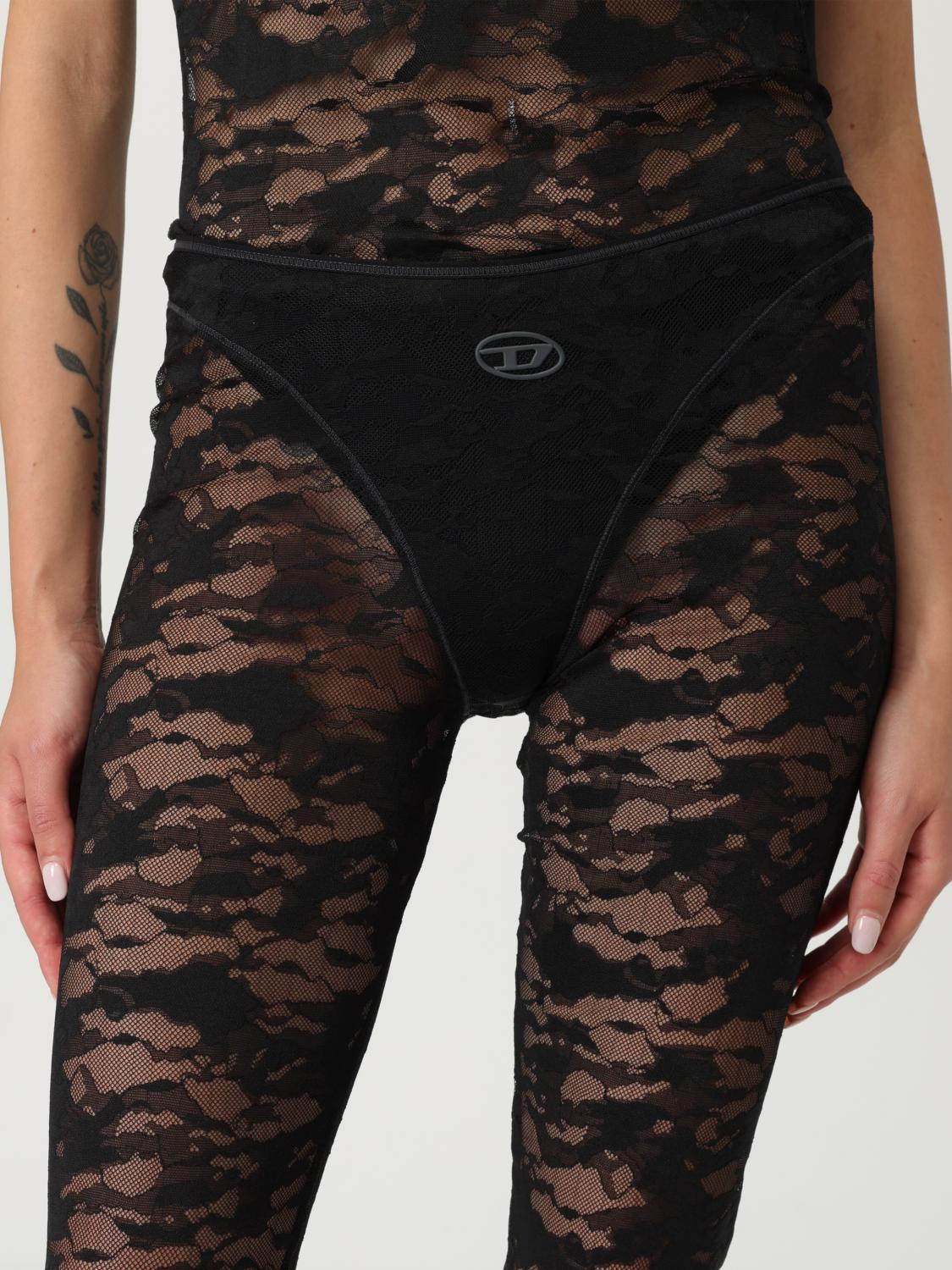 Diesel Pants Woman Black