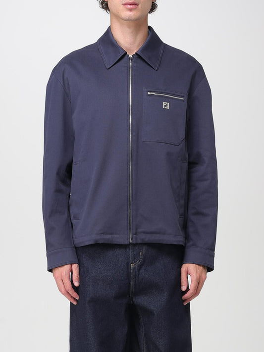 Fendi Jacket Men Blue