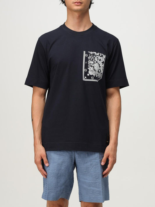 Fendi T Shirt Men Blue