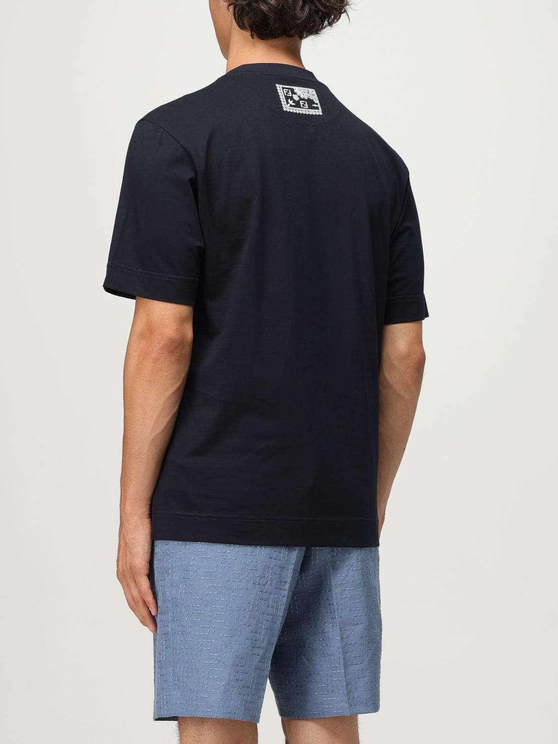 Fendi T Shirt Men Blue