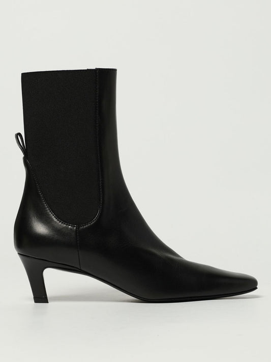 Toteme Flat Ankle Boots Woman Black