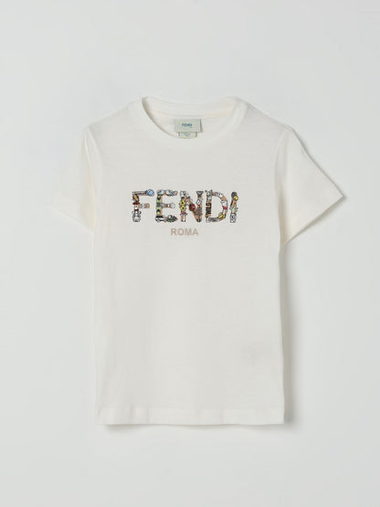 Fendi T Shirt Kids White