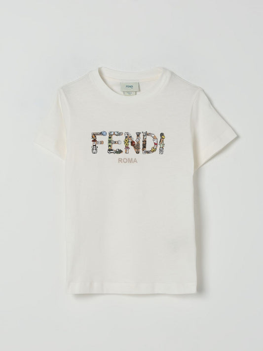 Fendi T Shirt Kids White