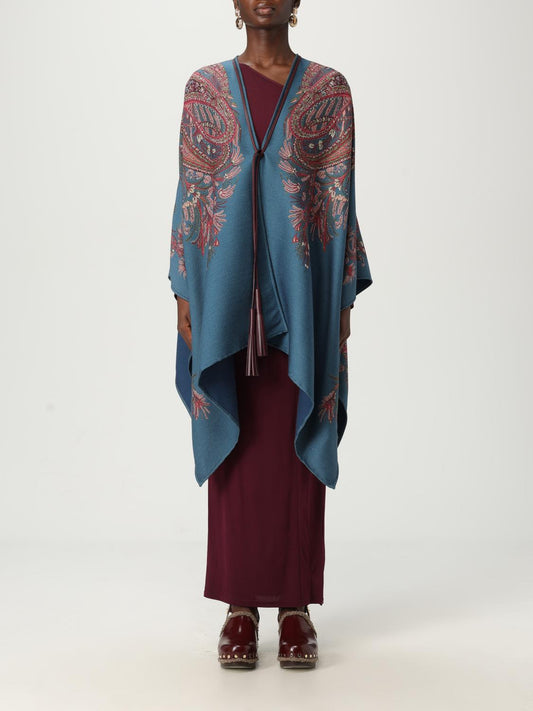 Etro Cape Woman Teal
