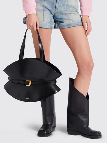 Balmain Shoulder Bag Woman Black