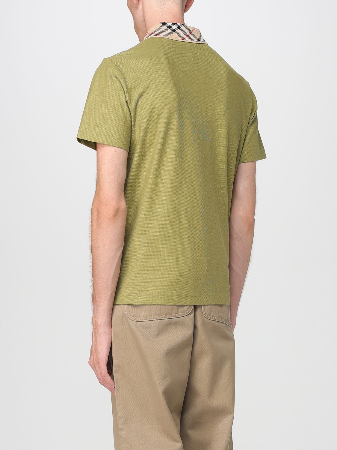 Burberry Polo Shirt Men Green