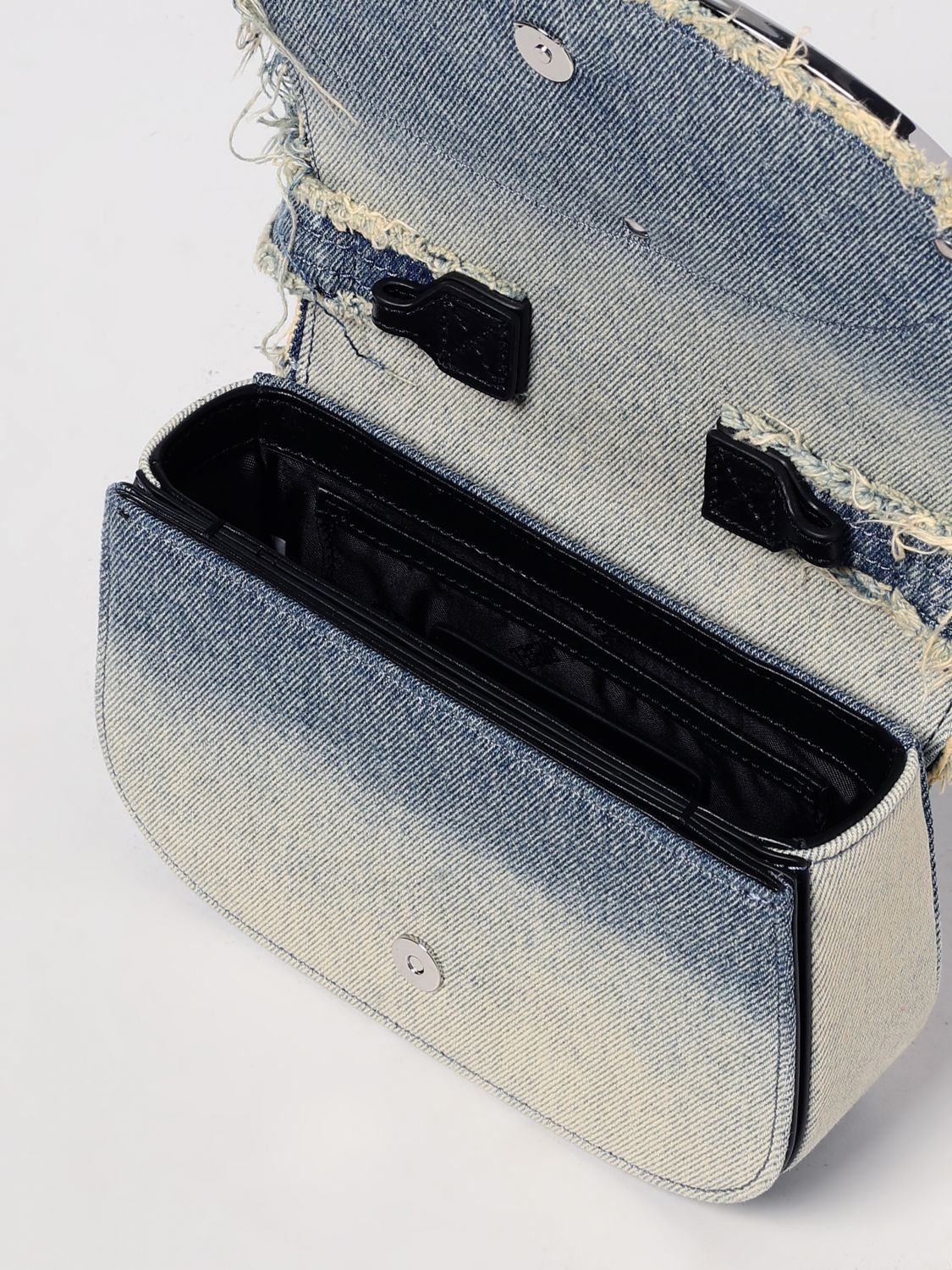 Diesel Shoulder Bag Woman Gnawed Blue