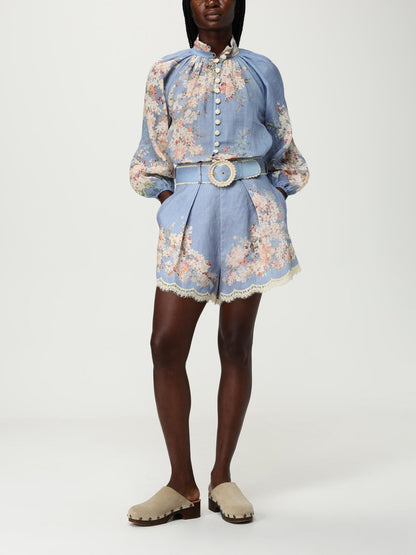 Zimmermann Short Woman Gnawed Blue