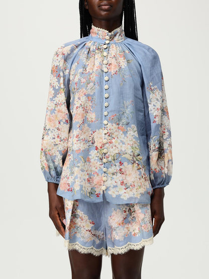 Zimmermann Skirt Woman Gnawed Blue