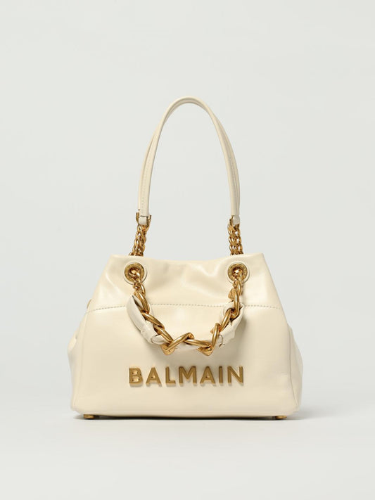 Balmain Shoulder Bag Woman Beige