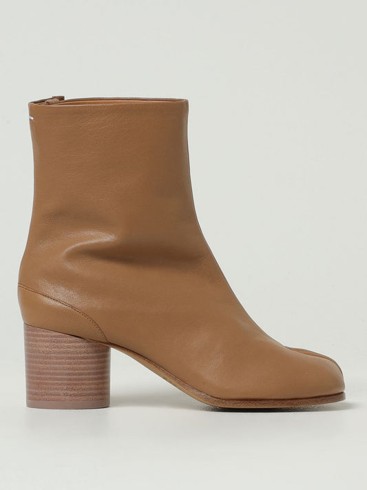 Maison Margiela Flat Ankle Boots Woman Safari