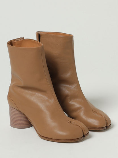 Maison Margiela Flat Ankle Boots Woman Safari