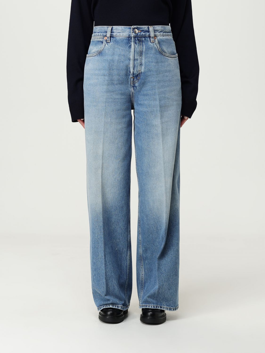 Gucci Jeans Woman Gnawed Blue