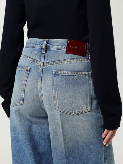 Gucci Jeans Woman Gnawed Blue