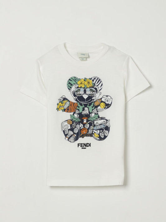 Fendi T Shirt Kids White
