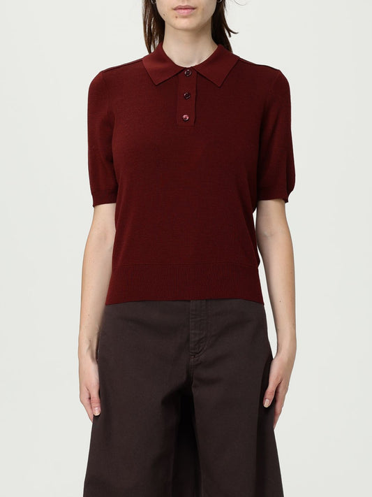 Burberry Polo Shirt Woman Brick Red