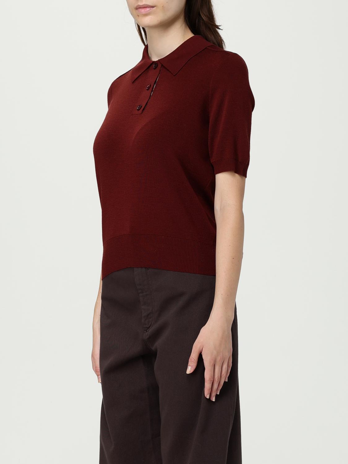 Burberry Polo Shirt Woman Brick Red