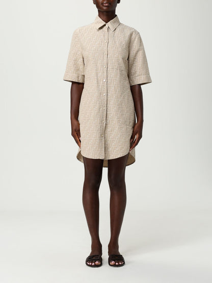 Fendi Dress Woman Cream