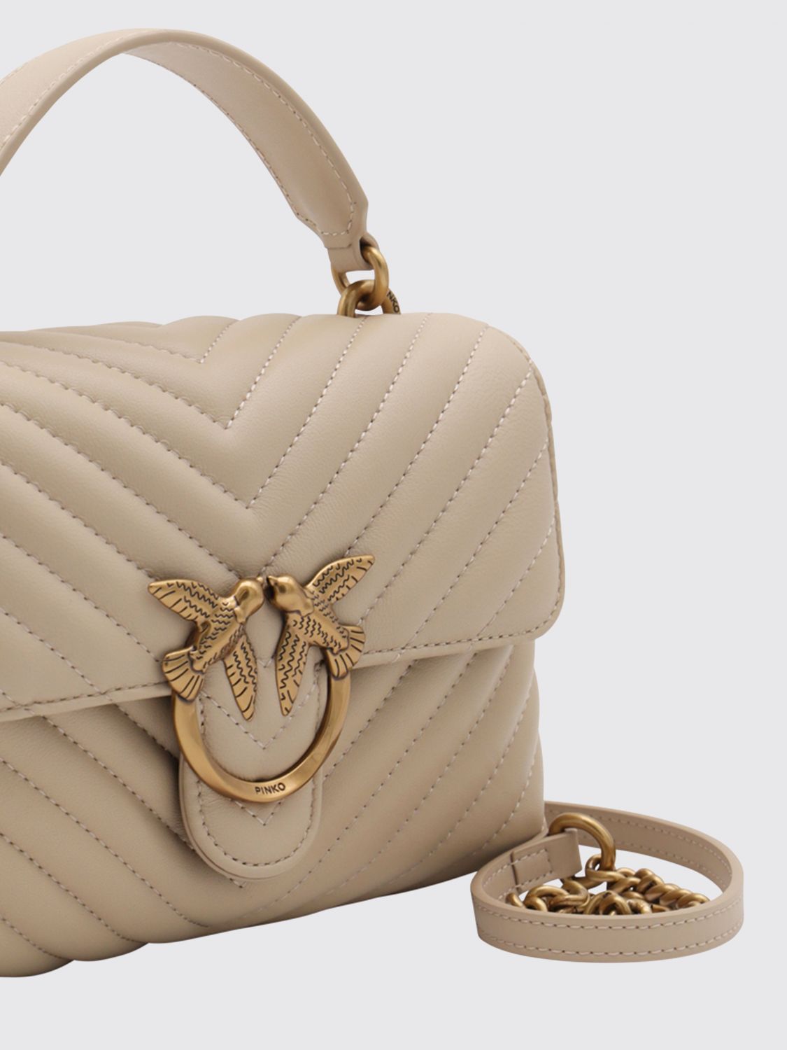 Pinko Handbag Woman Beige