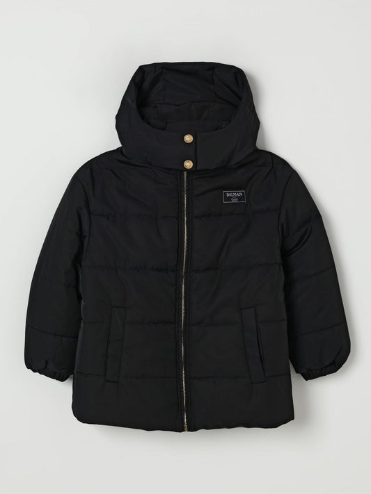 Balmain Coat Kids Black