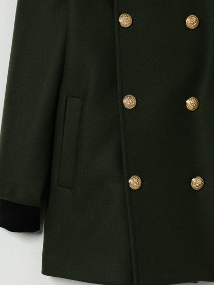 Balmain Coat Kids Green