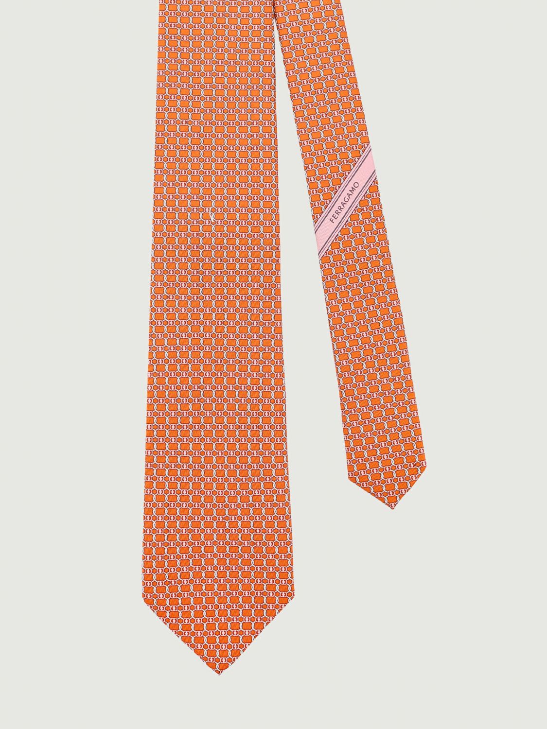 Ferragamo Tie Men Orange