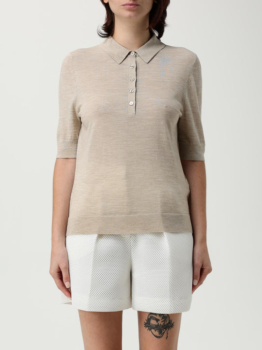 Boss Polo Shirt Woman Beige