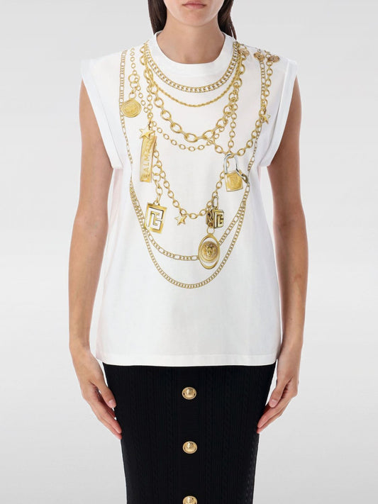 Balmain T Shirt Woman White