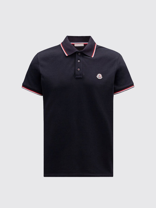 Moncler Polo Shirt Men Blue