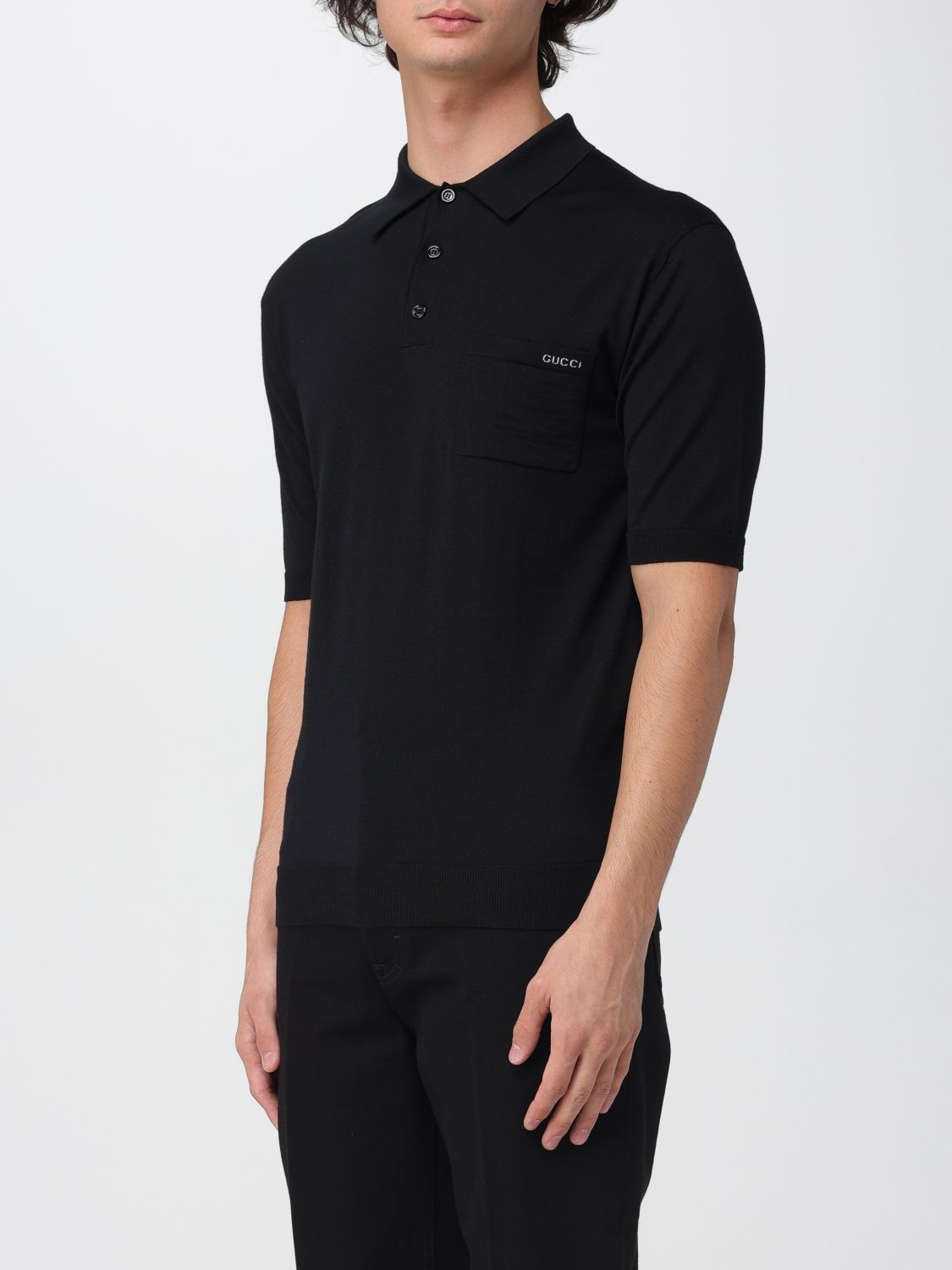 Gucci Polo Shirt Men Black