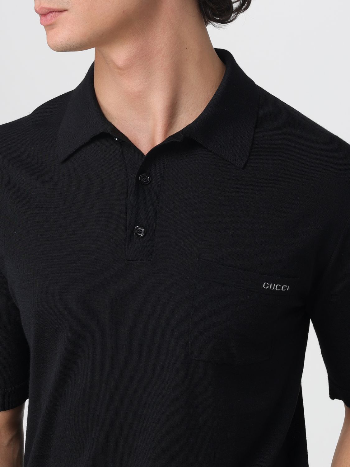Gucci Polo Shirt Men Black