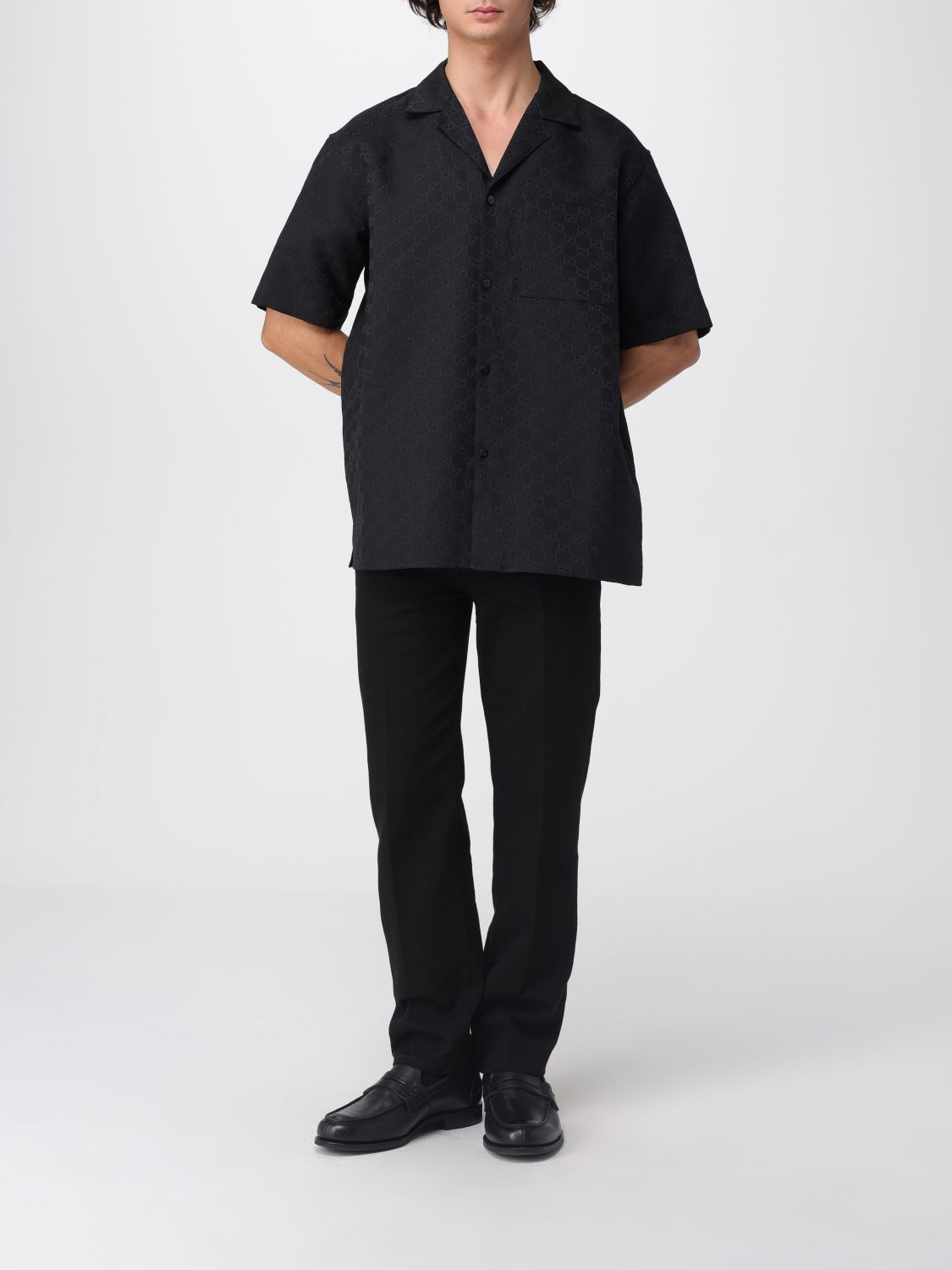 Gucci Shirt Men Black