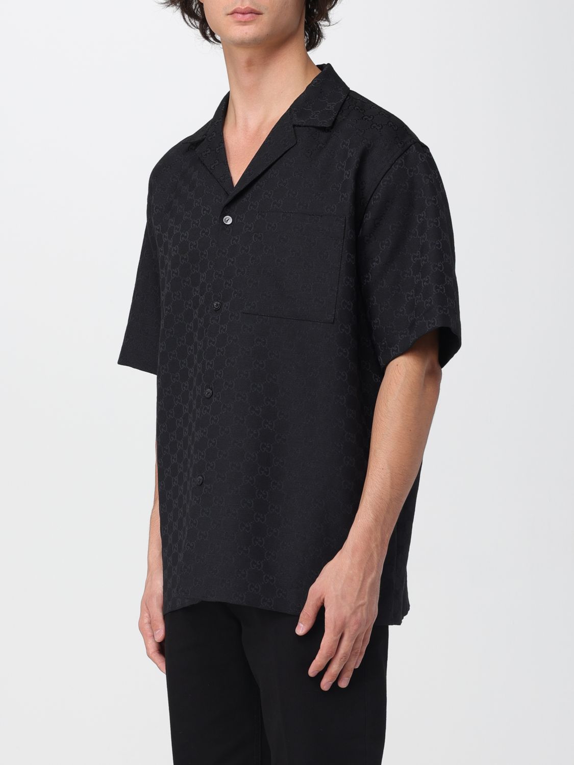 Gucci Shirt Men Black