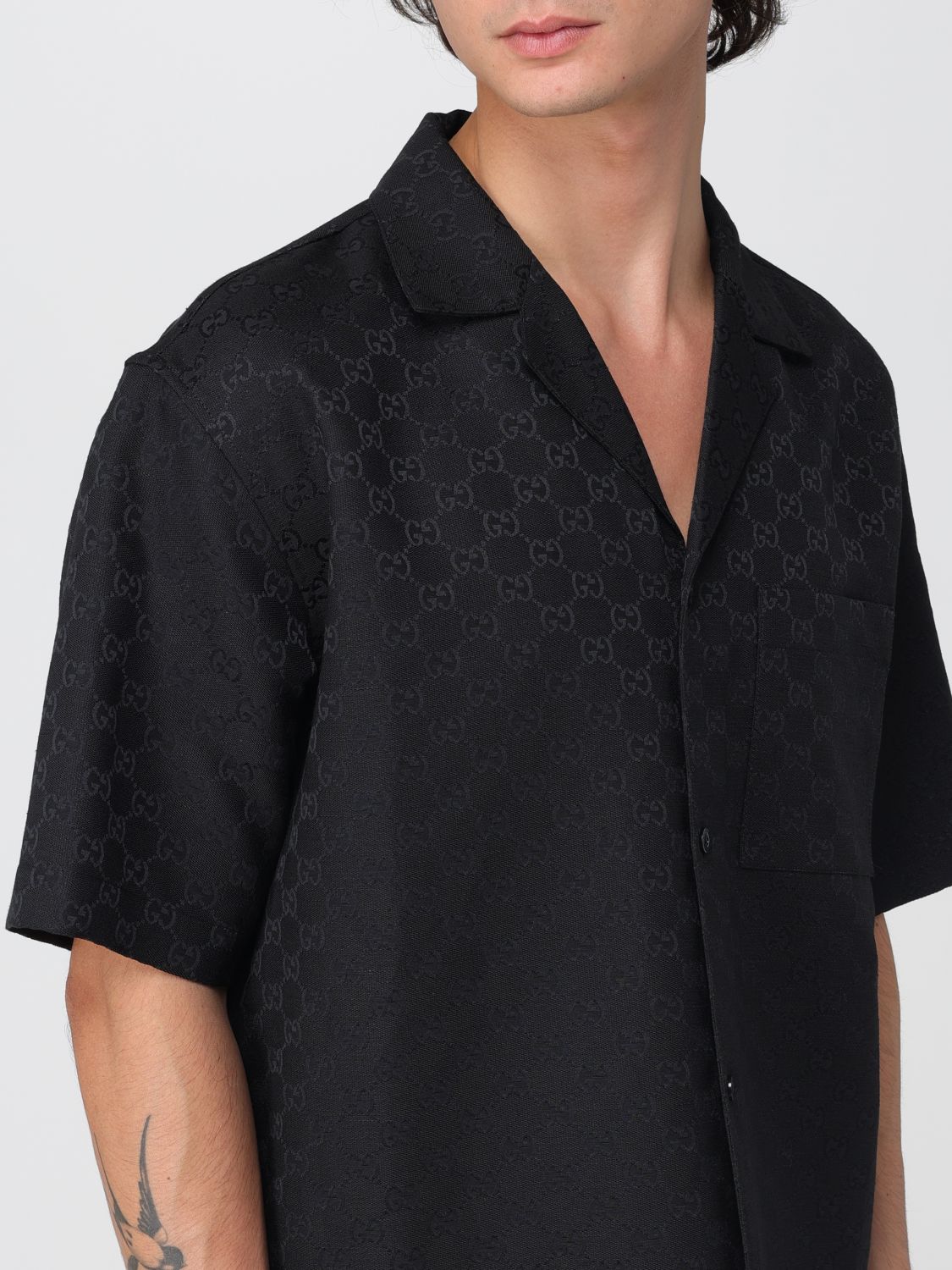 Gucci Shirt Men Black
