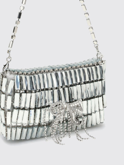 Self Portrait Shoulder Bag Woman Silver