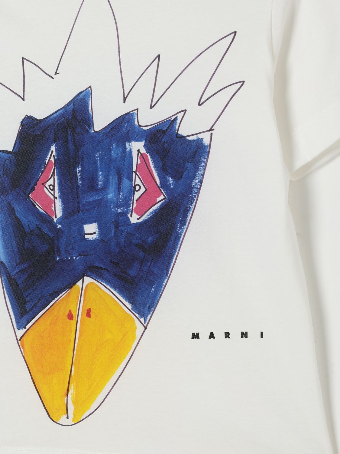 Marni T Shirt Kids Cream
