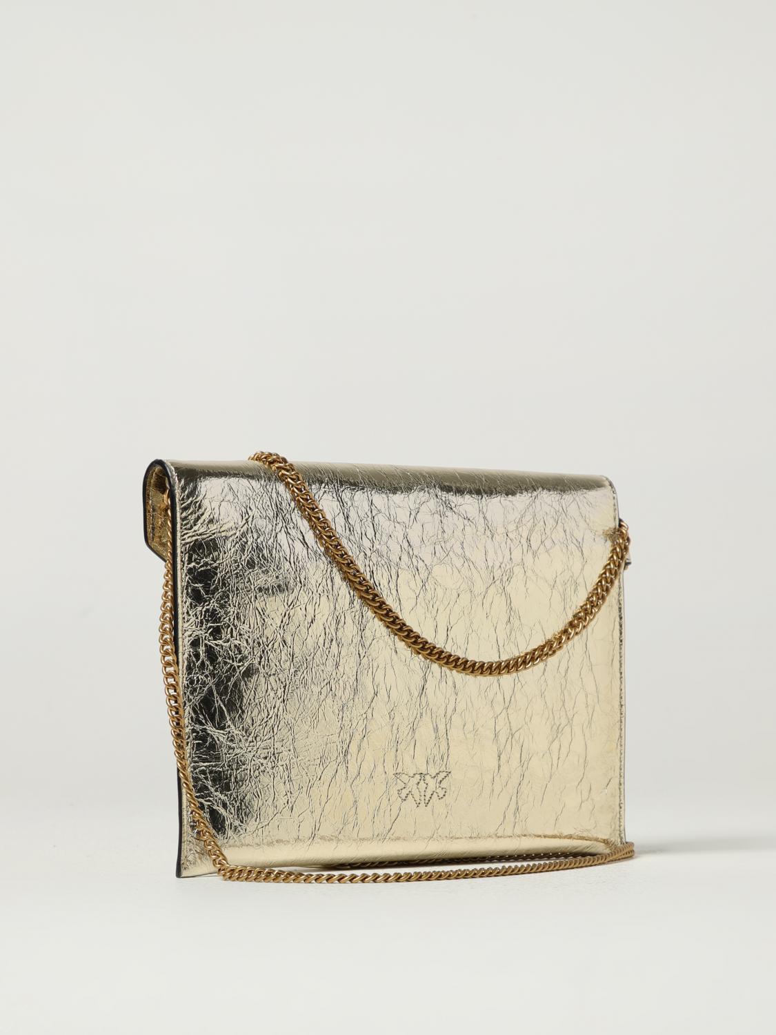 Pinko Shoulder Bag Woman Gold