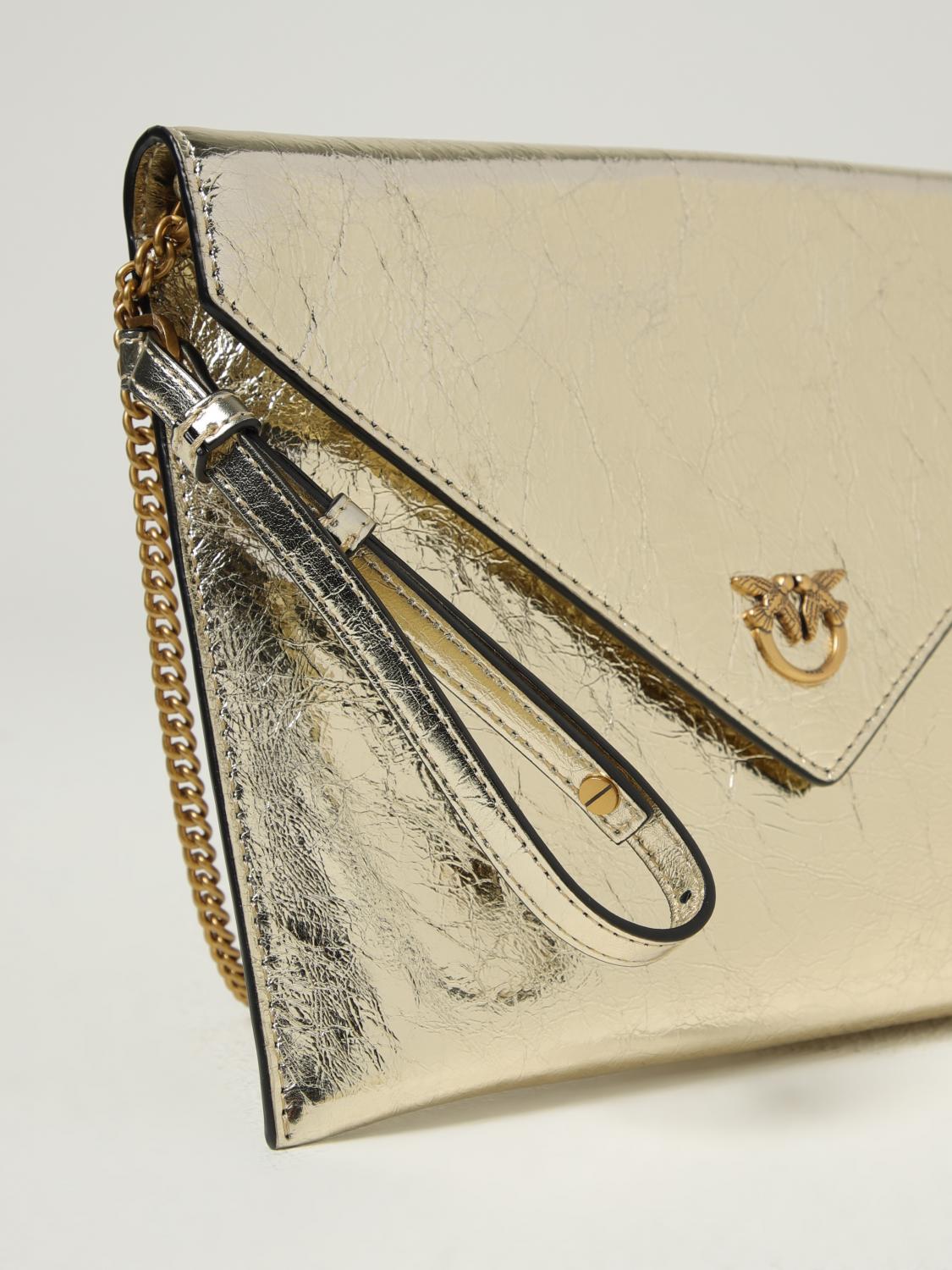 Pinko Shoulder Bag Woman Gold