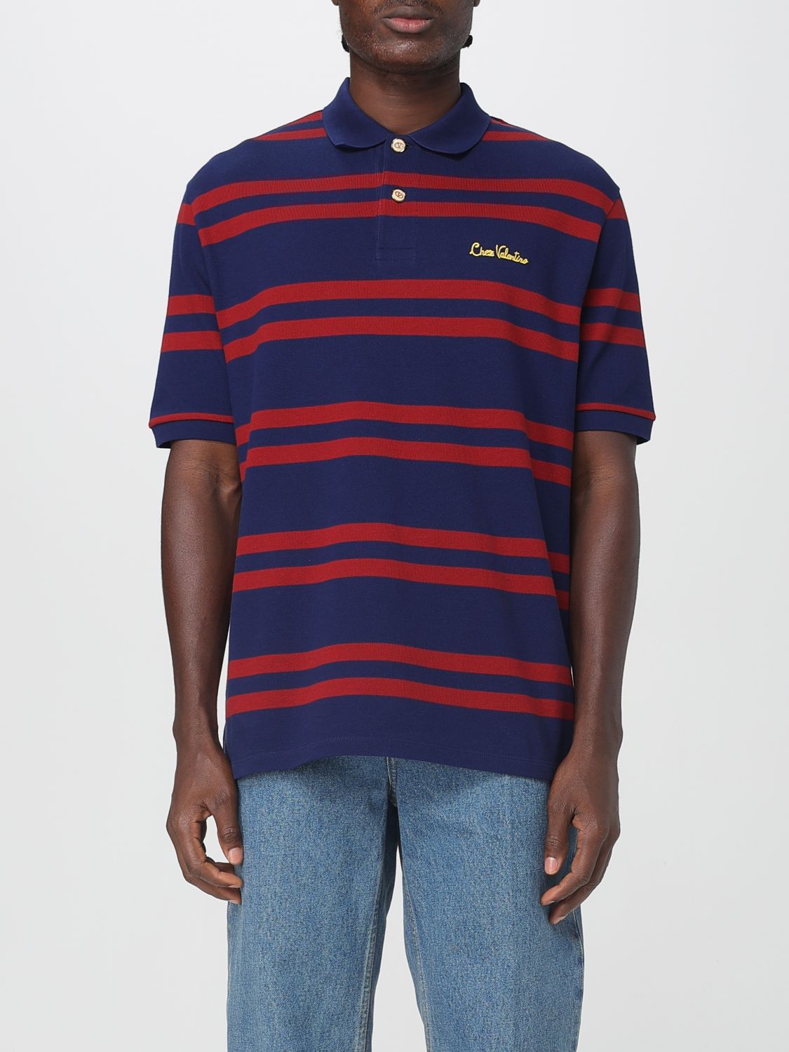 Valentino Polo Shirt Men Red